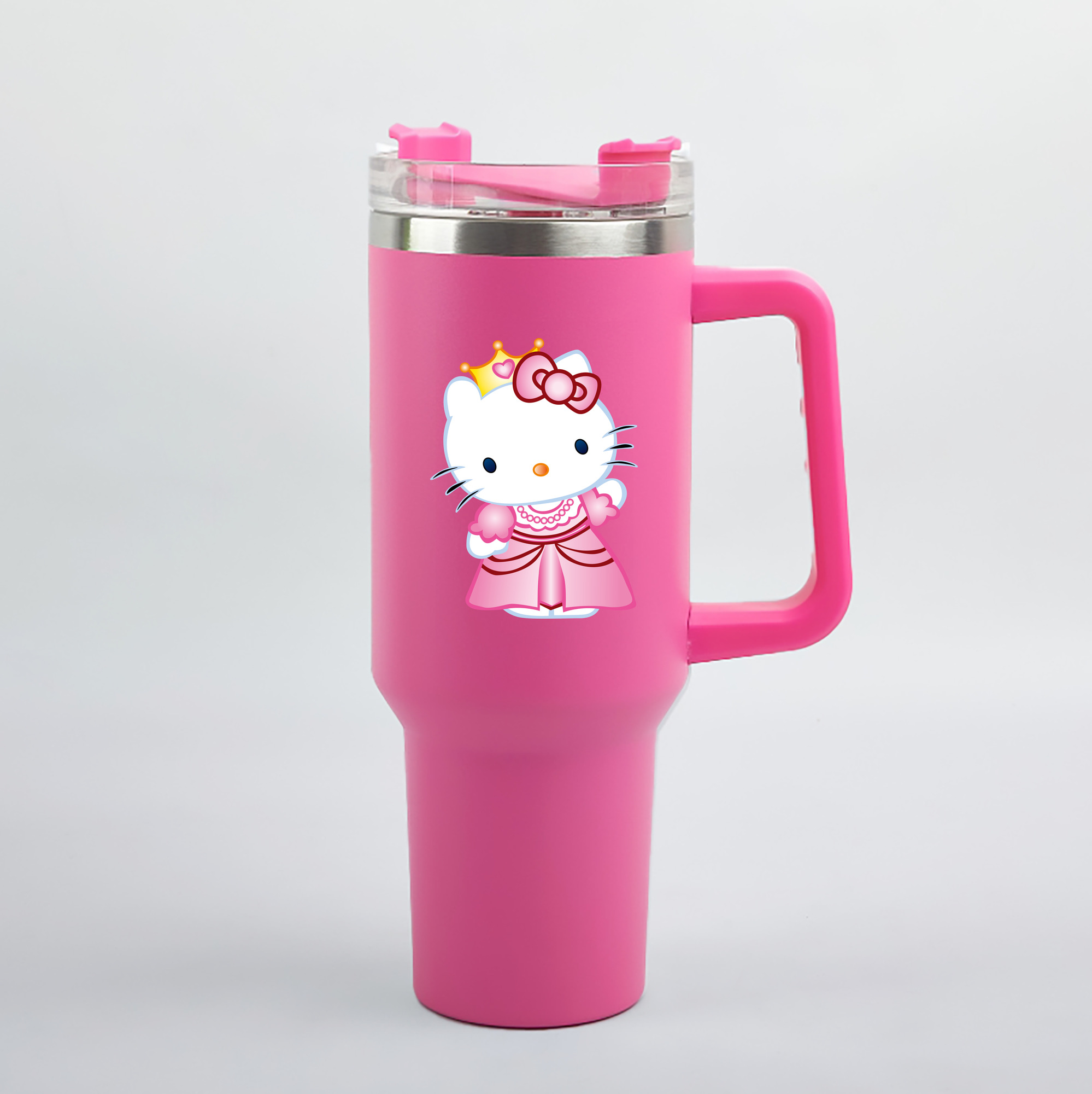 （画像用） Hello Kitty ハローキティ 1200mL車用タンブラー（カラープリント）